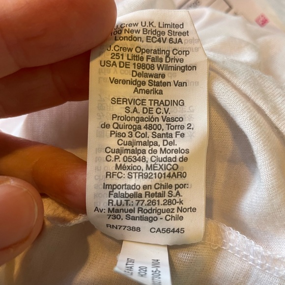 J. Crew White Long Sleeve Tee - Picture 9 of 10